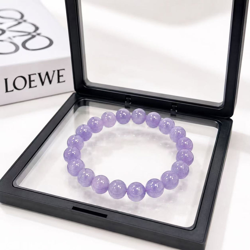 Natural Amethyst Crystal Bracelet Purple Gemstone