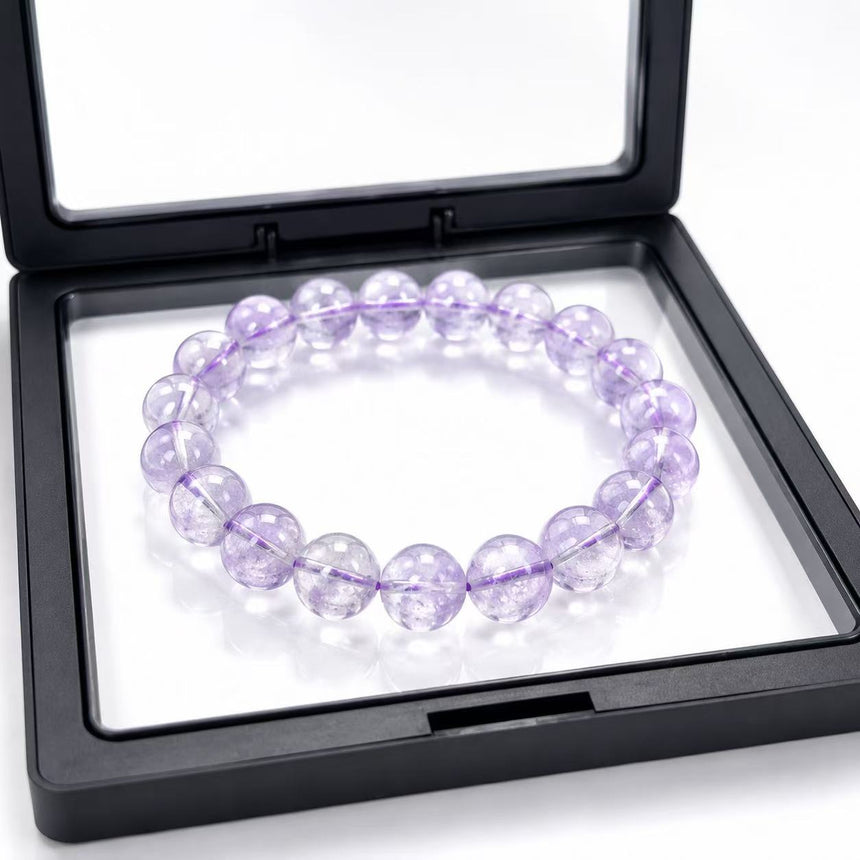 Natural Lavender Amethyst Bracelet – Genuine Healing Crystal