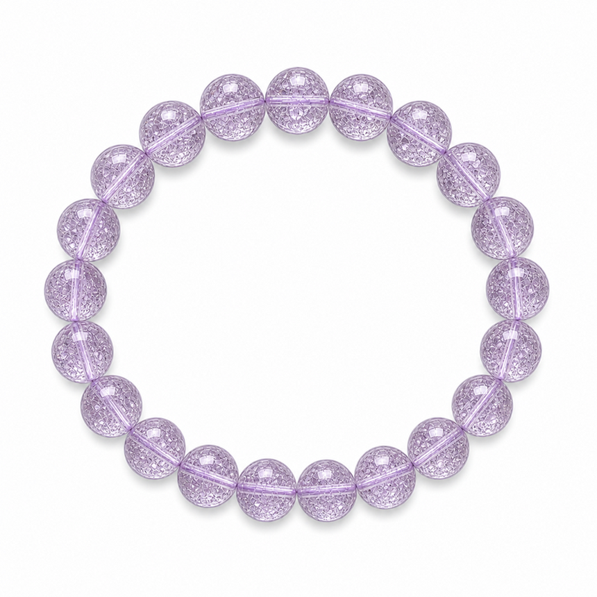 Natural Ametrine Crystal Bead Bracelet