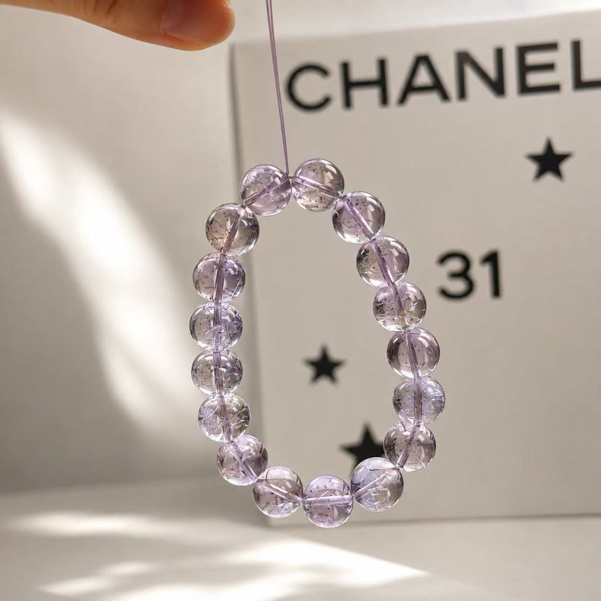 Natural Ametrine Crystal Bead Bracelet