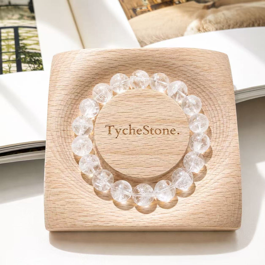Natural White Phantom Quartz Bracelet