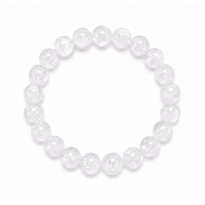 Natural White Phantom Quartz Bracelet