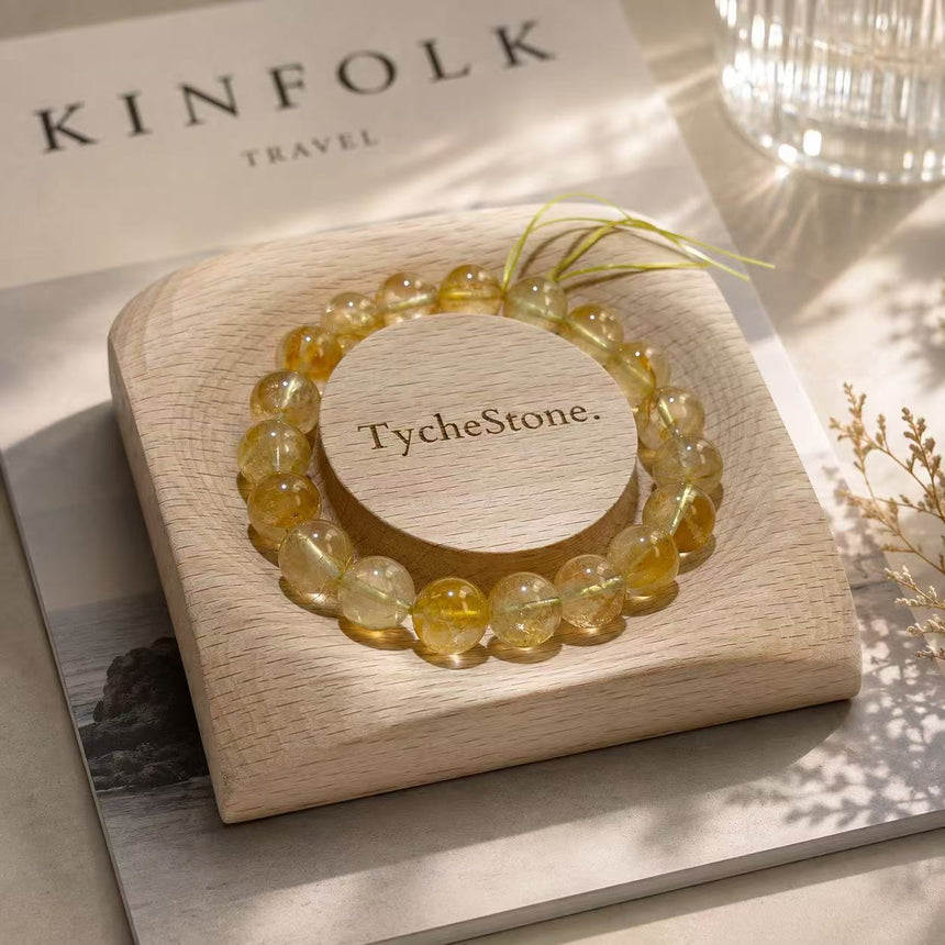 Natural Yellow Garden Quartz Crystal Bracelet
